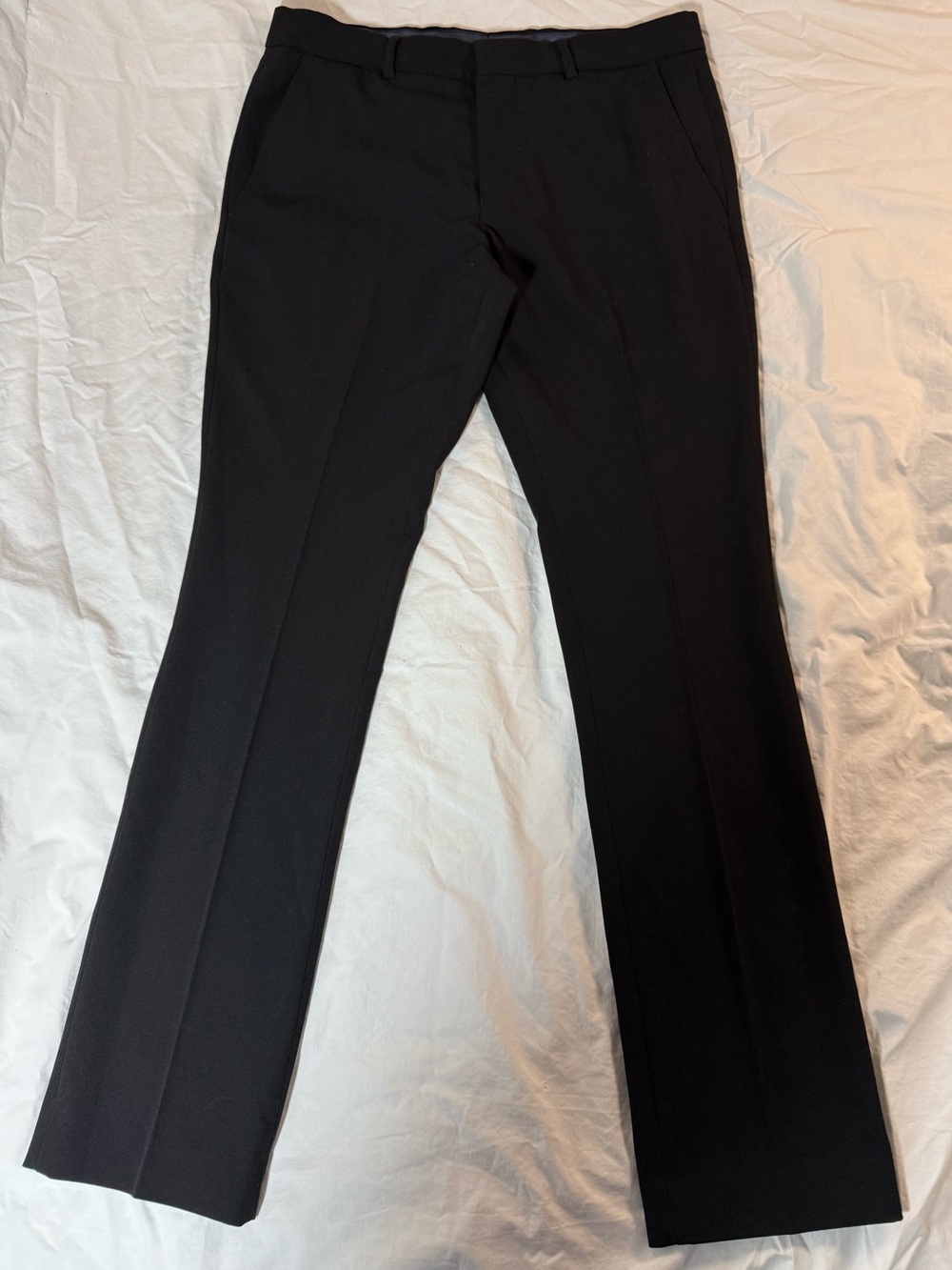 Men's Black Dress Pants from Egara - Skinny Fit Size 28x30